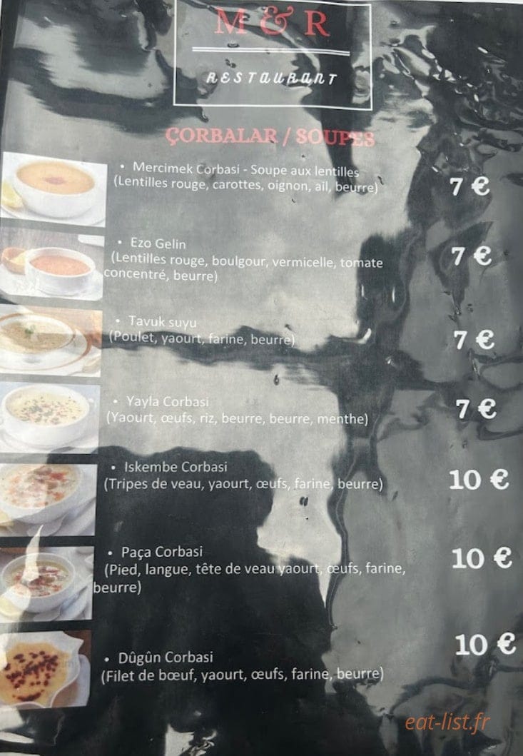 Marka Restauran — carte page 7