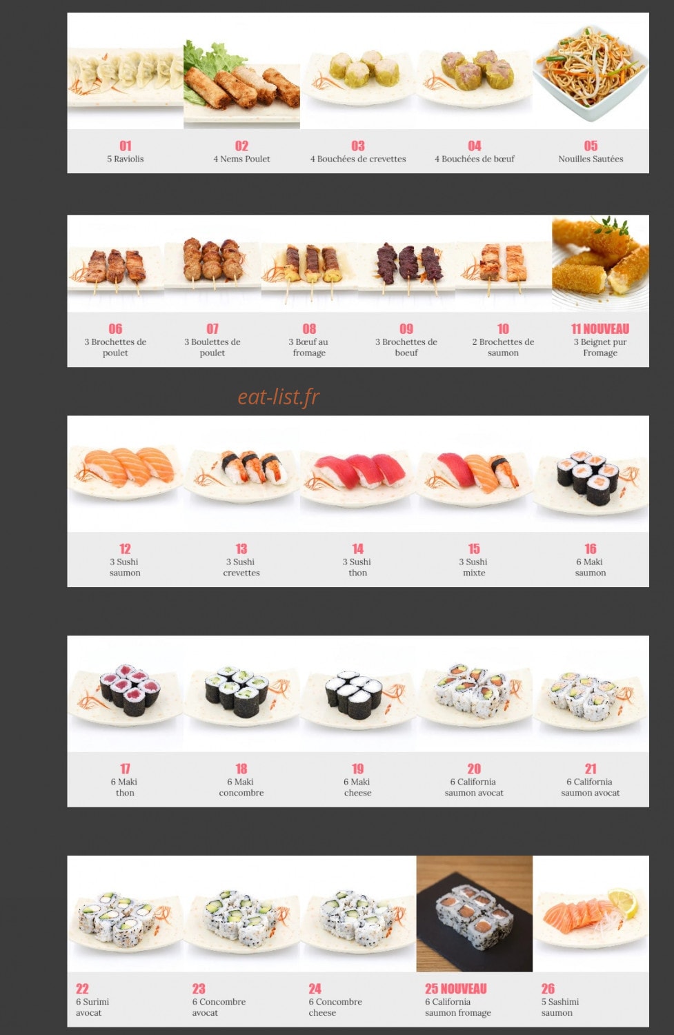 Momiji — carte page 1