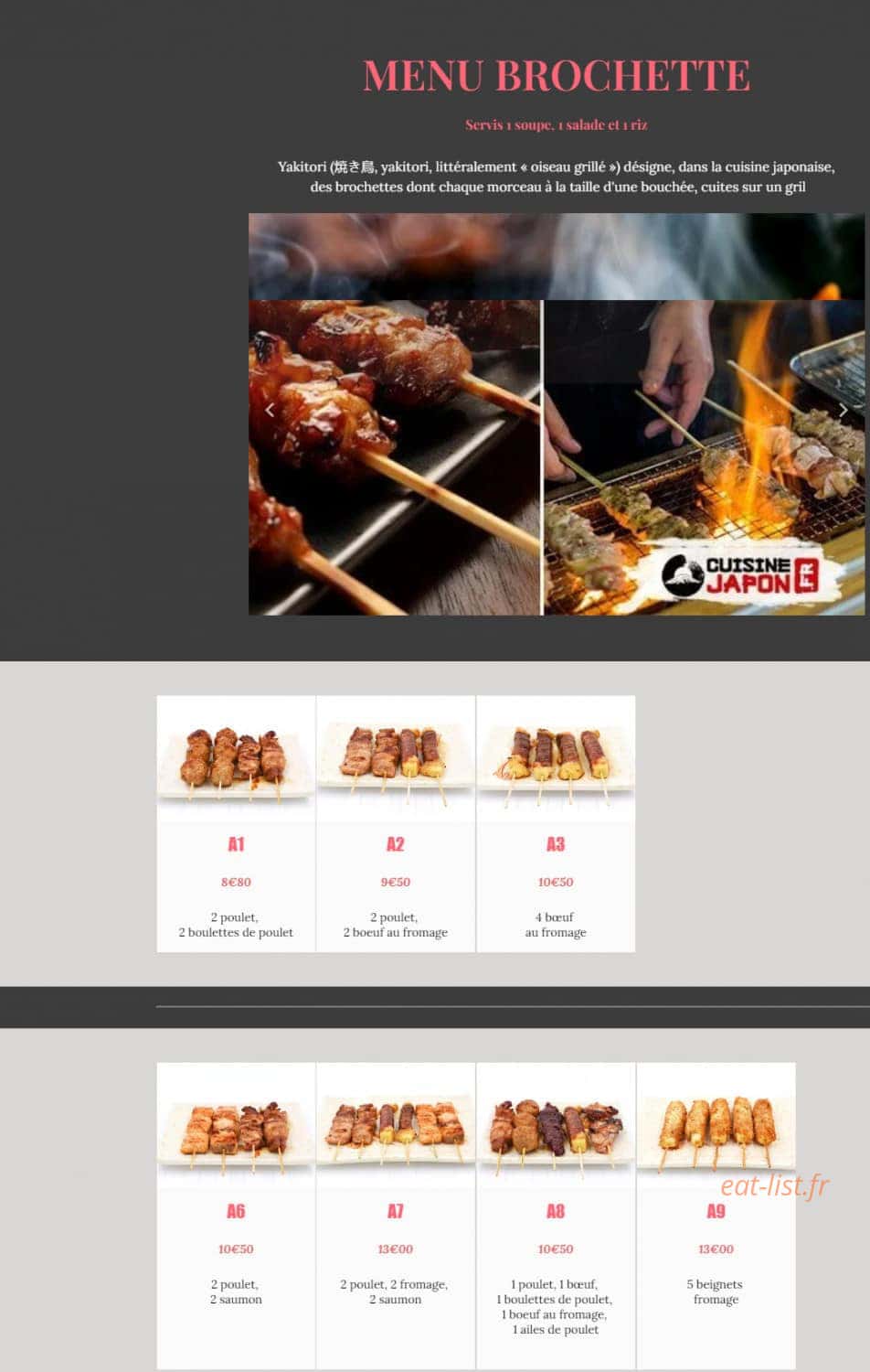 Momiji — carte page 2