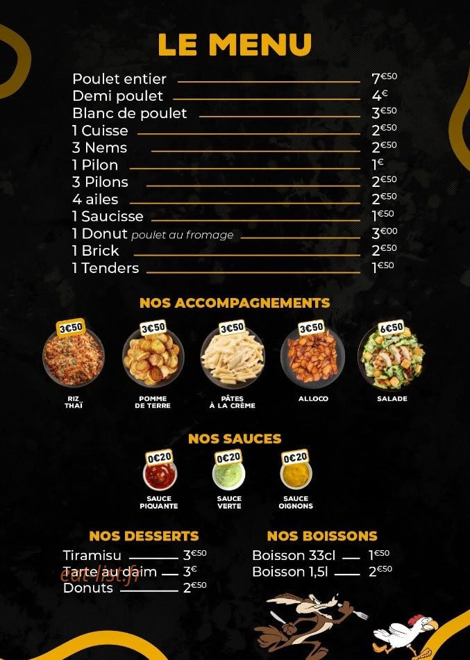 O'Crispy Poulet — carte page 2