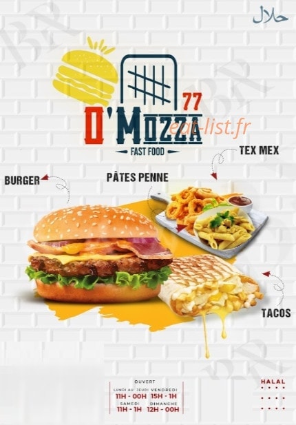 o'mozza foods — carte page 1