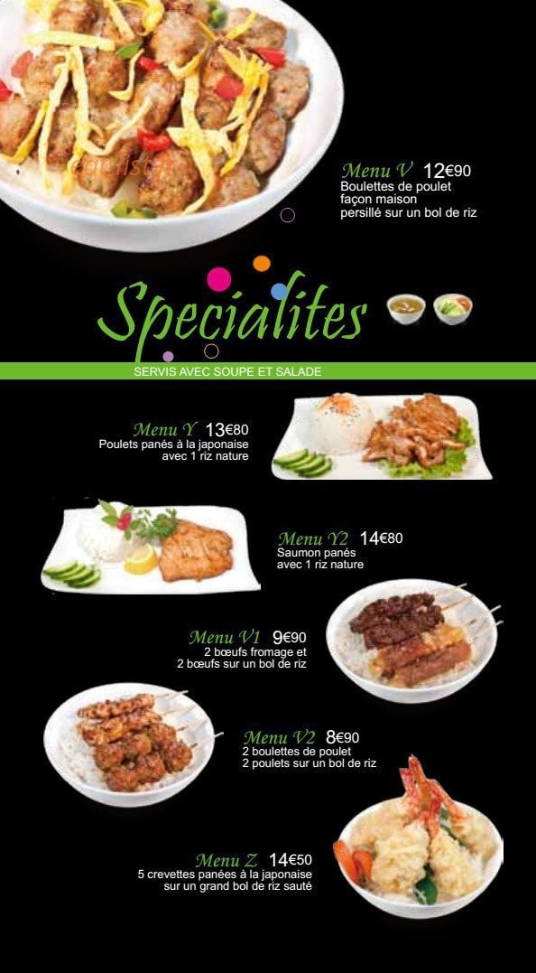 Osaka sushi — carte page 12