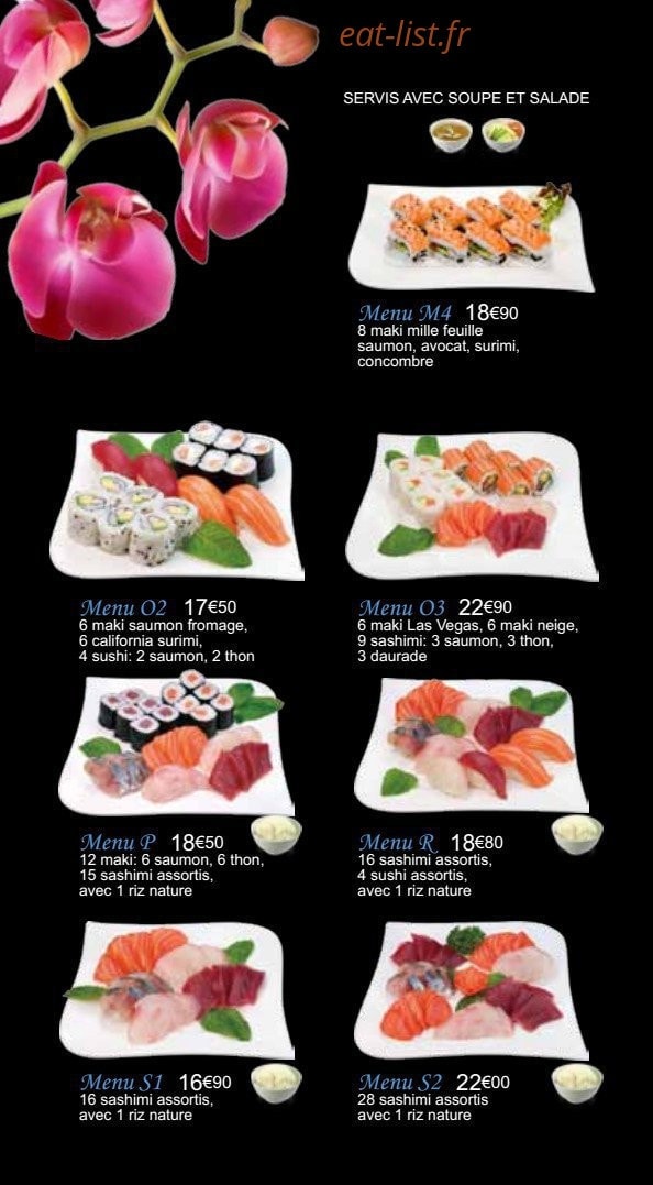 Osaka sushi — carte page 10