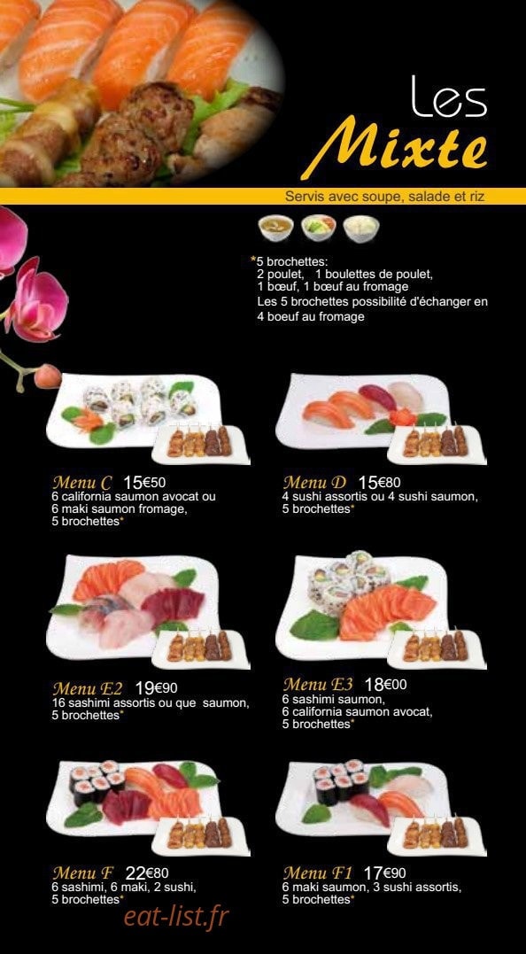 Osaka sushi — carte page 6