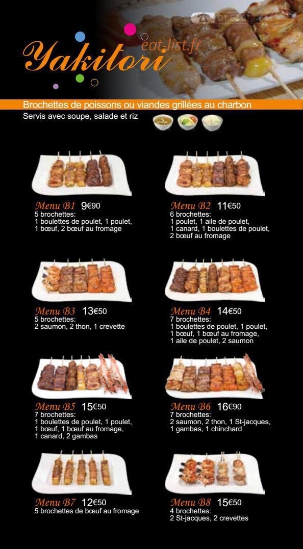 Osaka sushi — carte page 4
