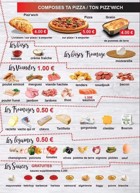 Pizz'up — carte page 4