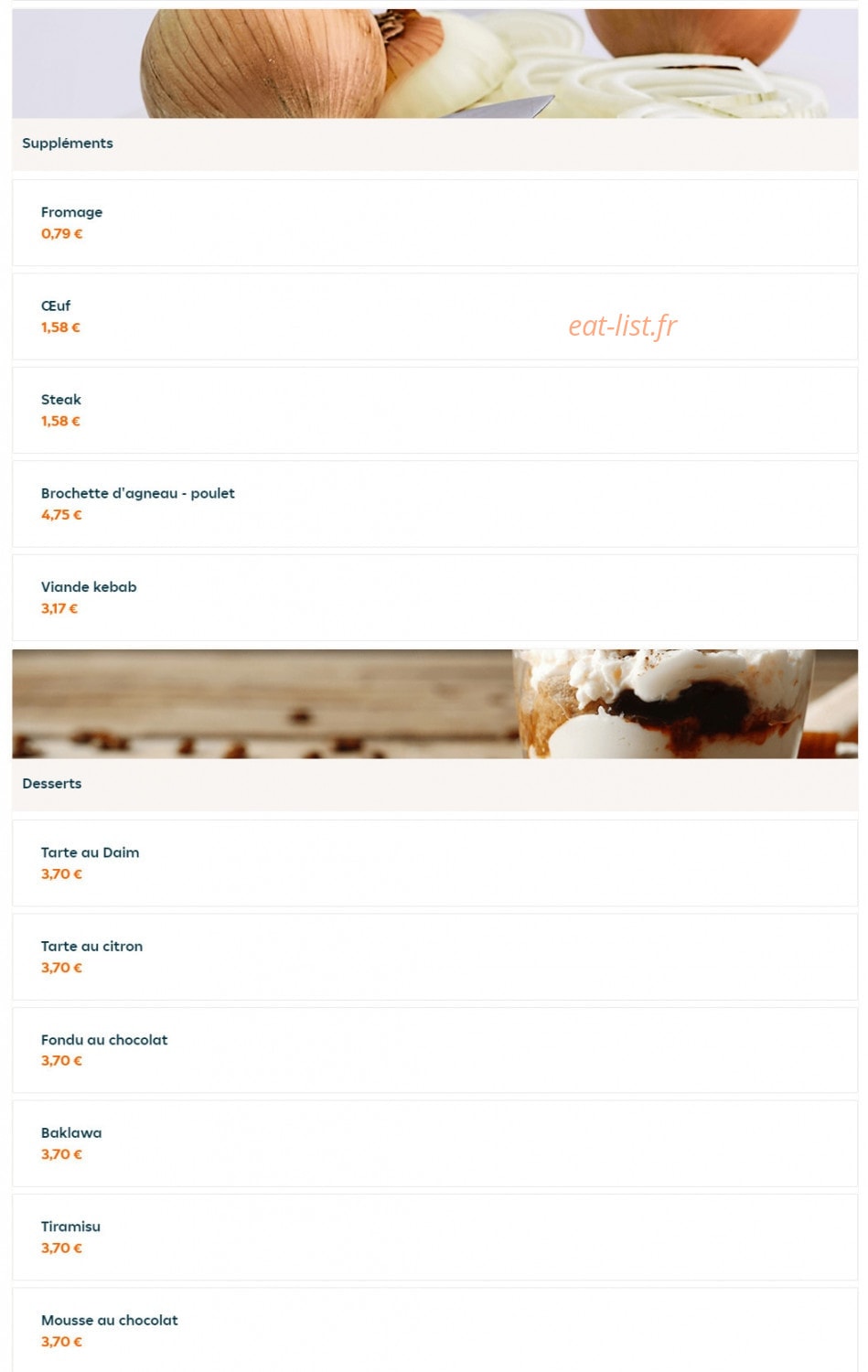 Restaurant Istanbul — carte page 10