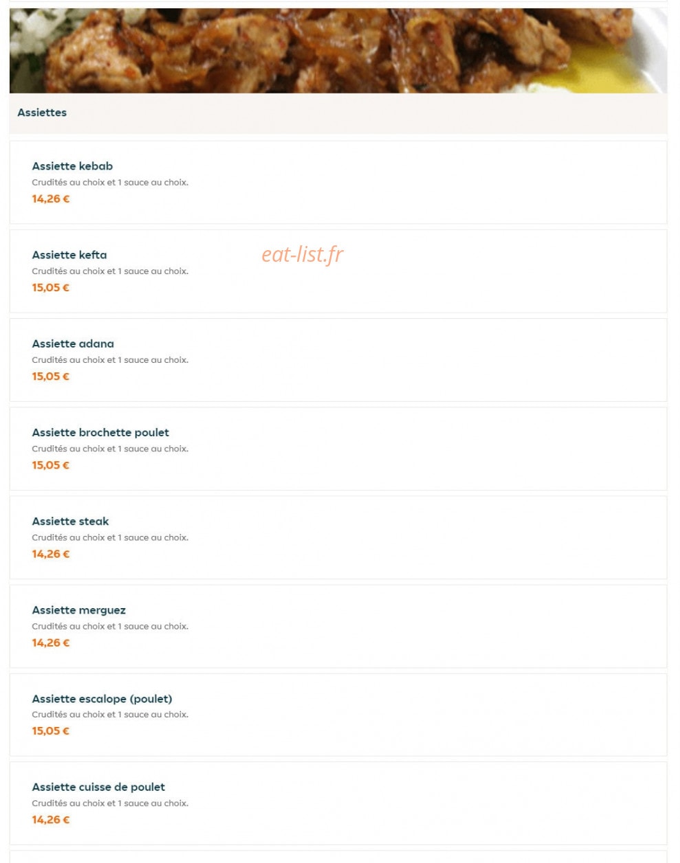 Restaurant Istanbul — carte page 7