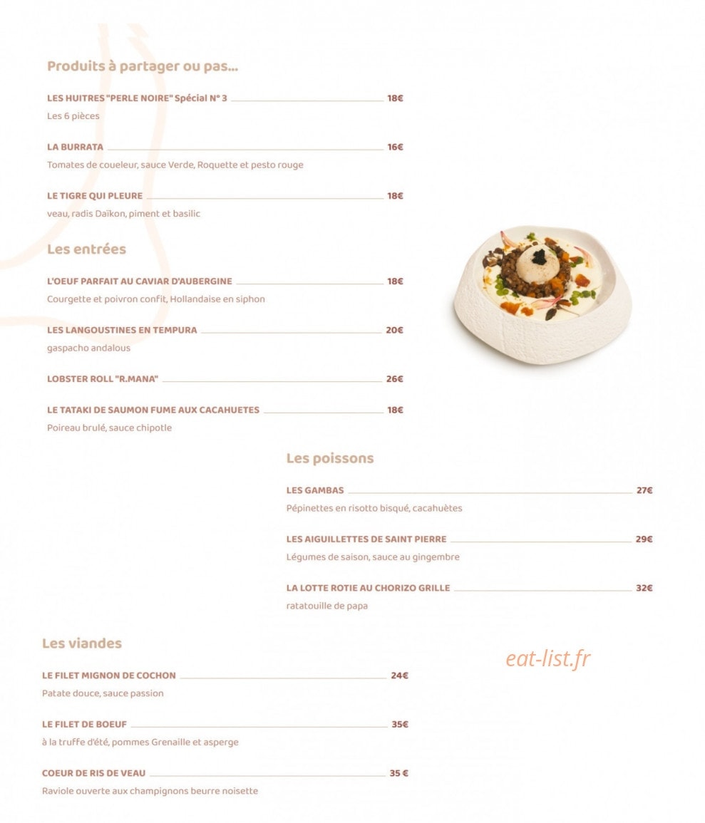 R.mana — carte page 1
