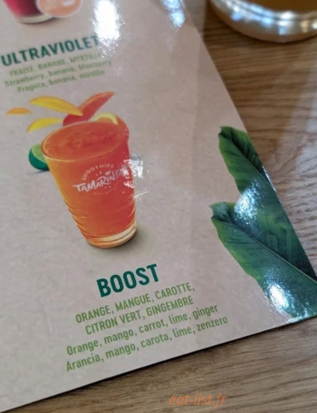 Bay Café — carte page 1