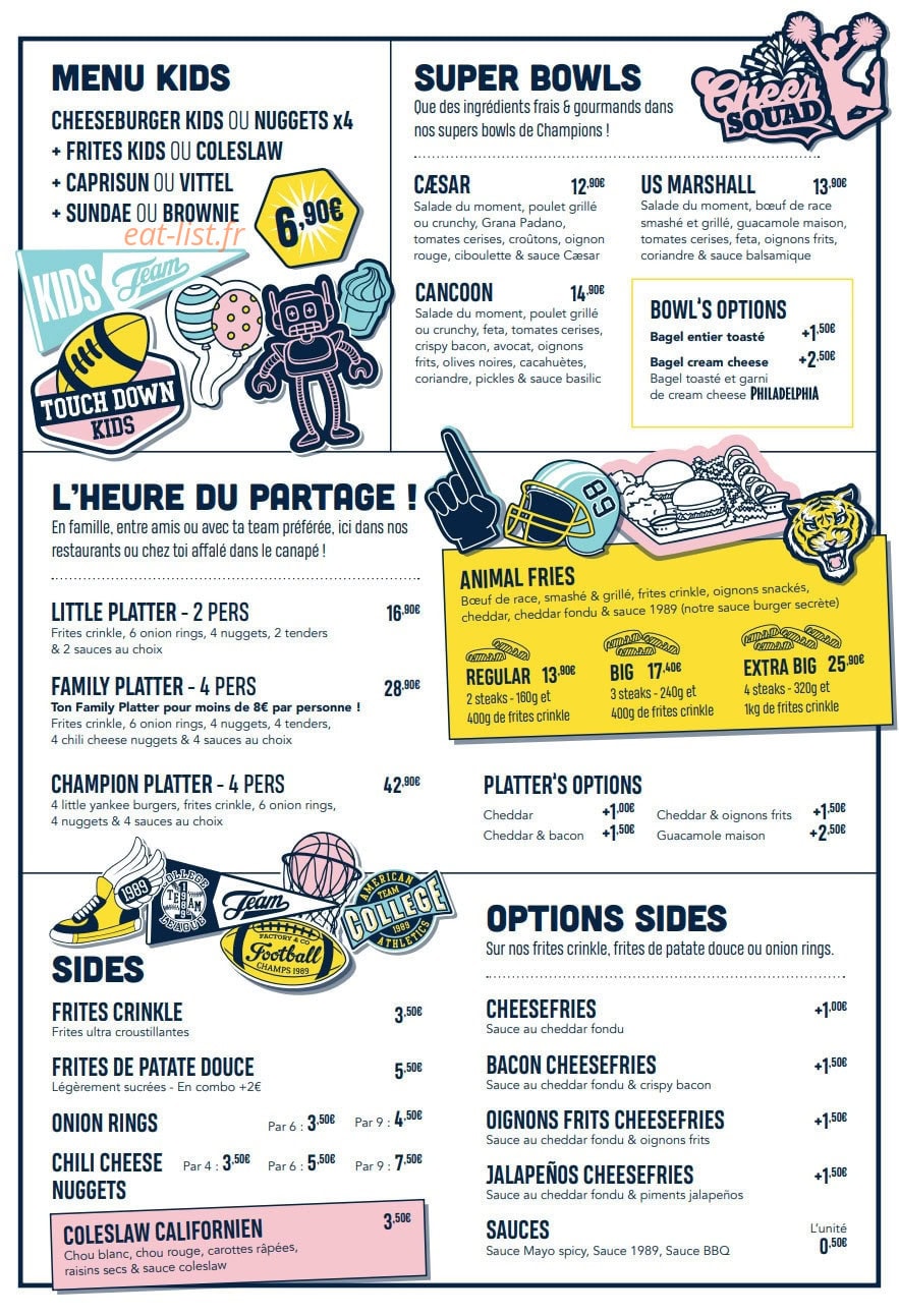 Factory & Co — carte page 3