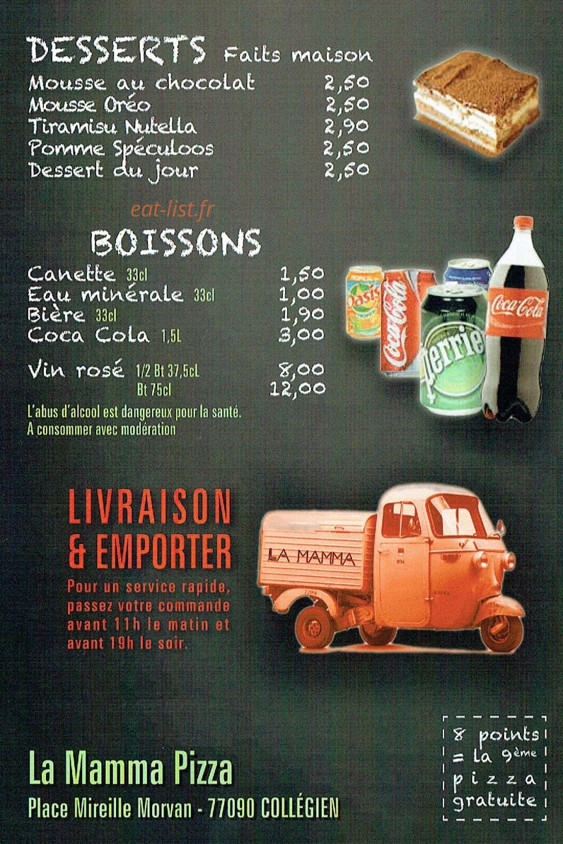 La Mamma — carte page 3