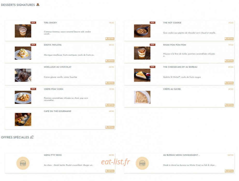 Au Bureau — carte page 4