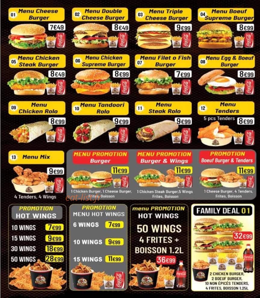 Chicken Land — carte page 1