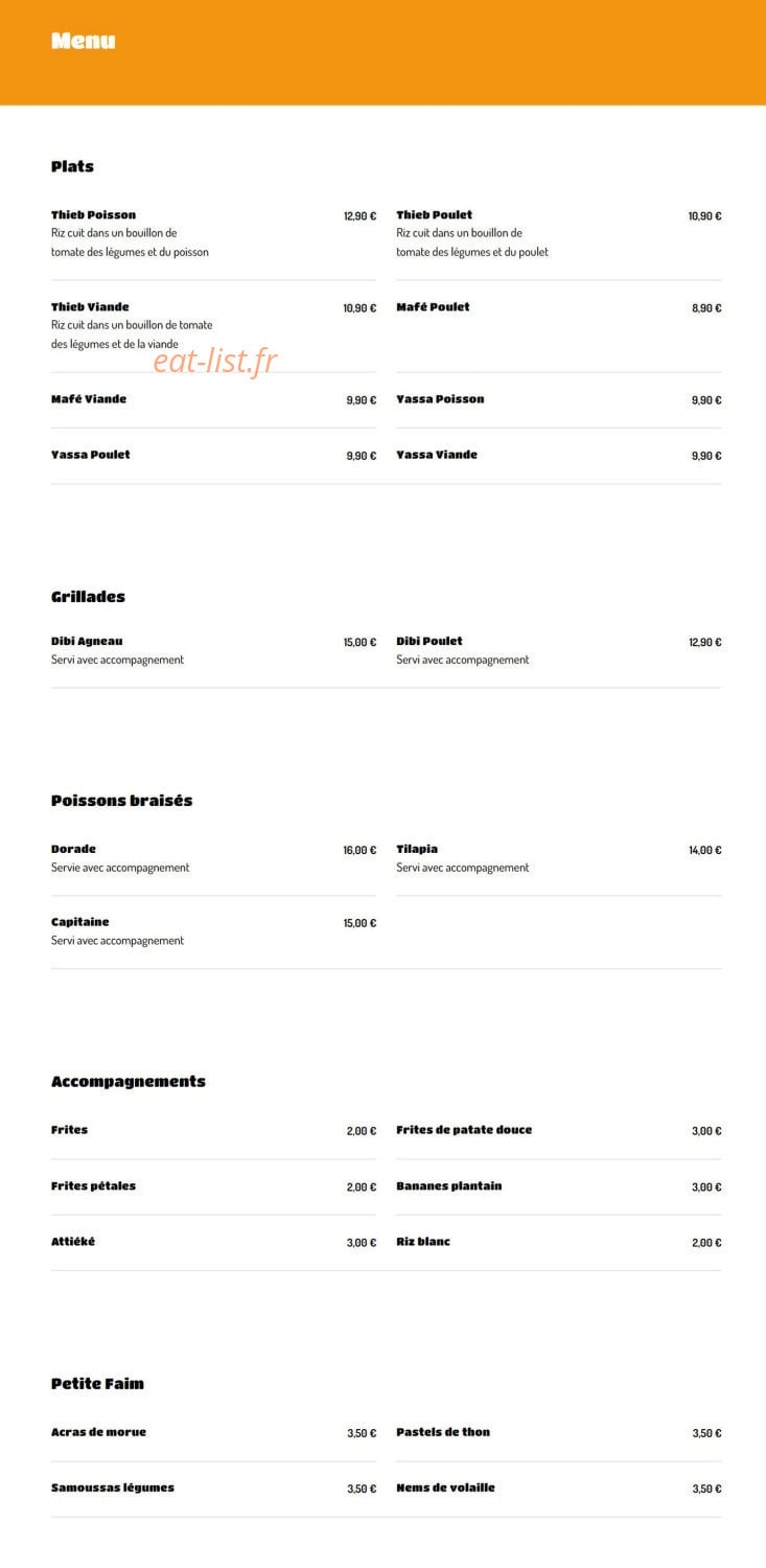 Afro Spoon — carte page 1
