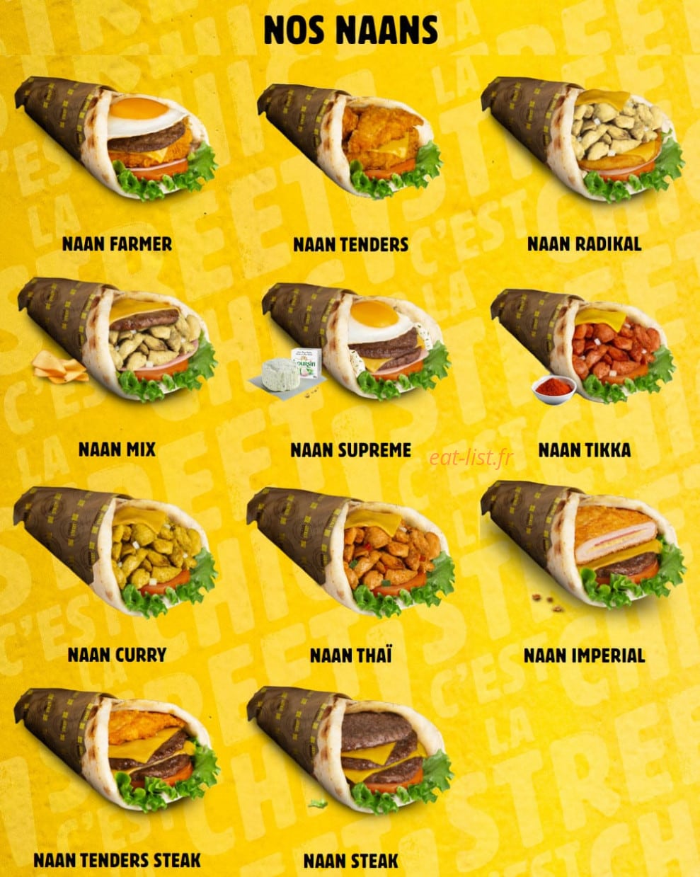 Chicken Street — carte page 1