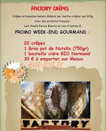 Factory crêpes — carte page 5