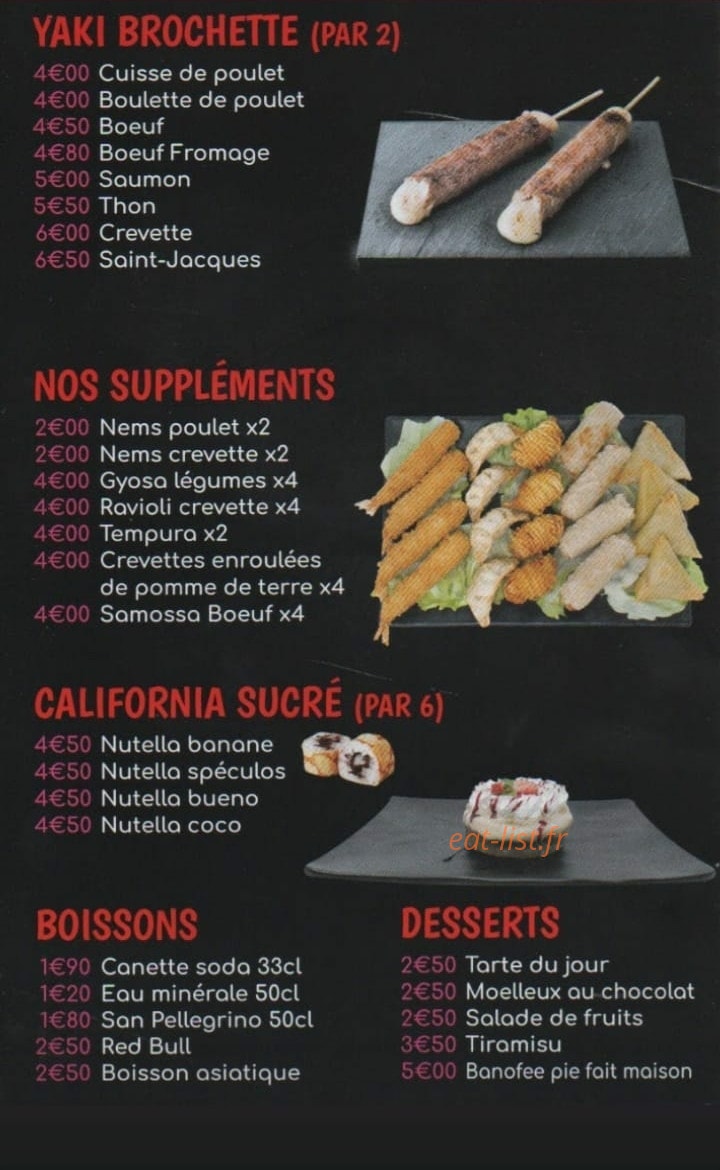 Fish n sushi — carte page 6