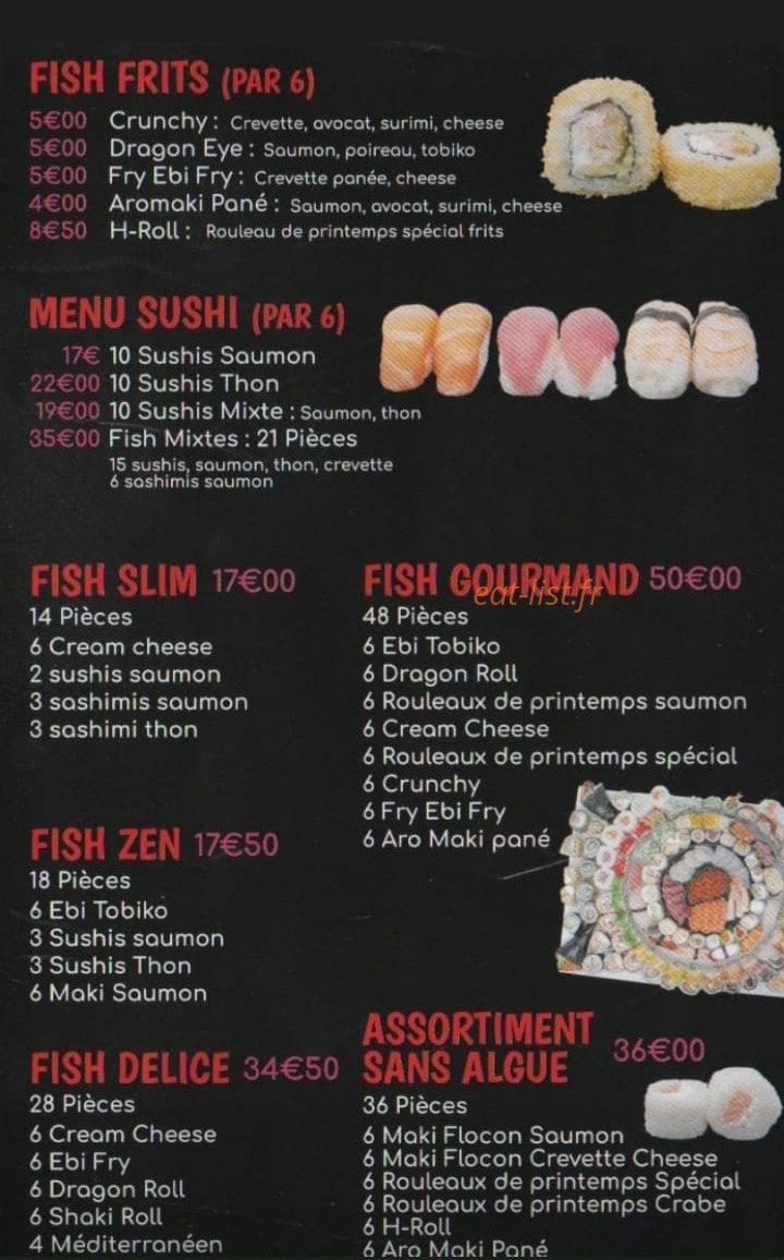 Fish n sushi — carte page 4