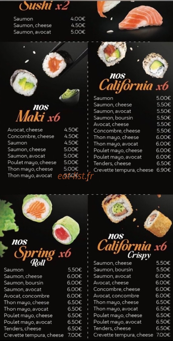 Konoha sushi & thai — carte page 3