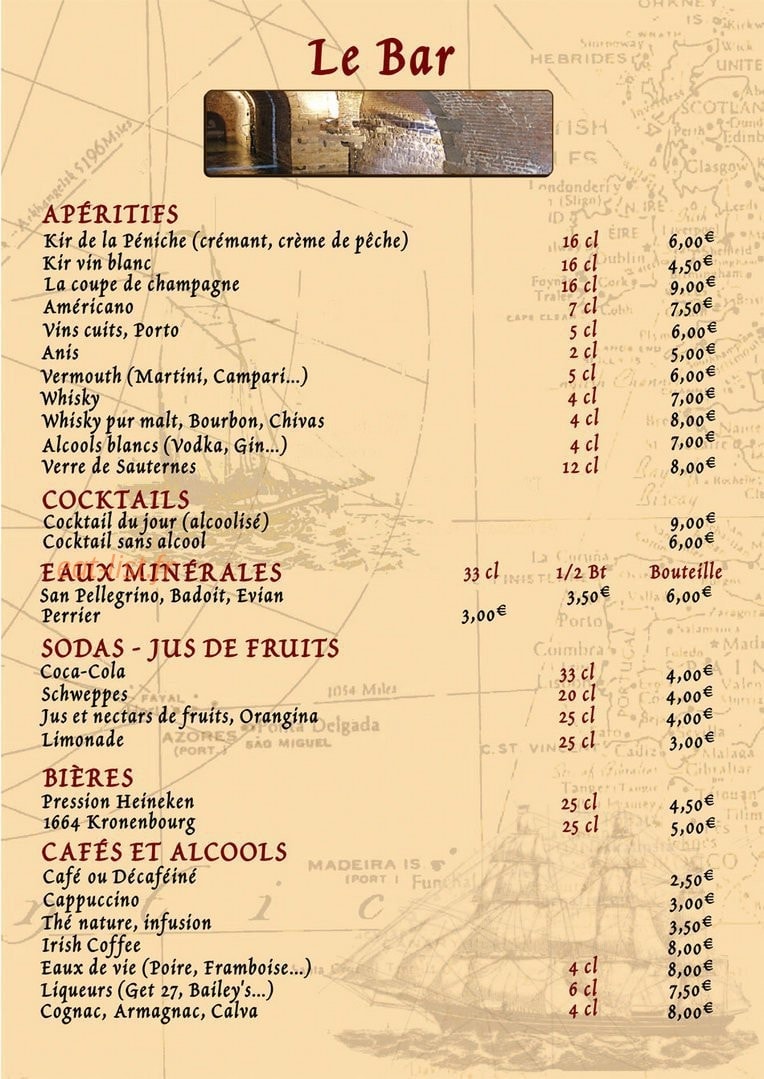 La Péniche — carte page 1