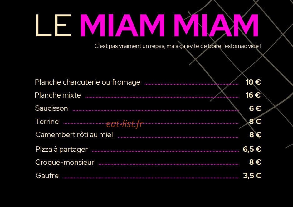Le Café Rose — carte page 1