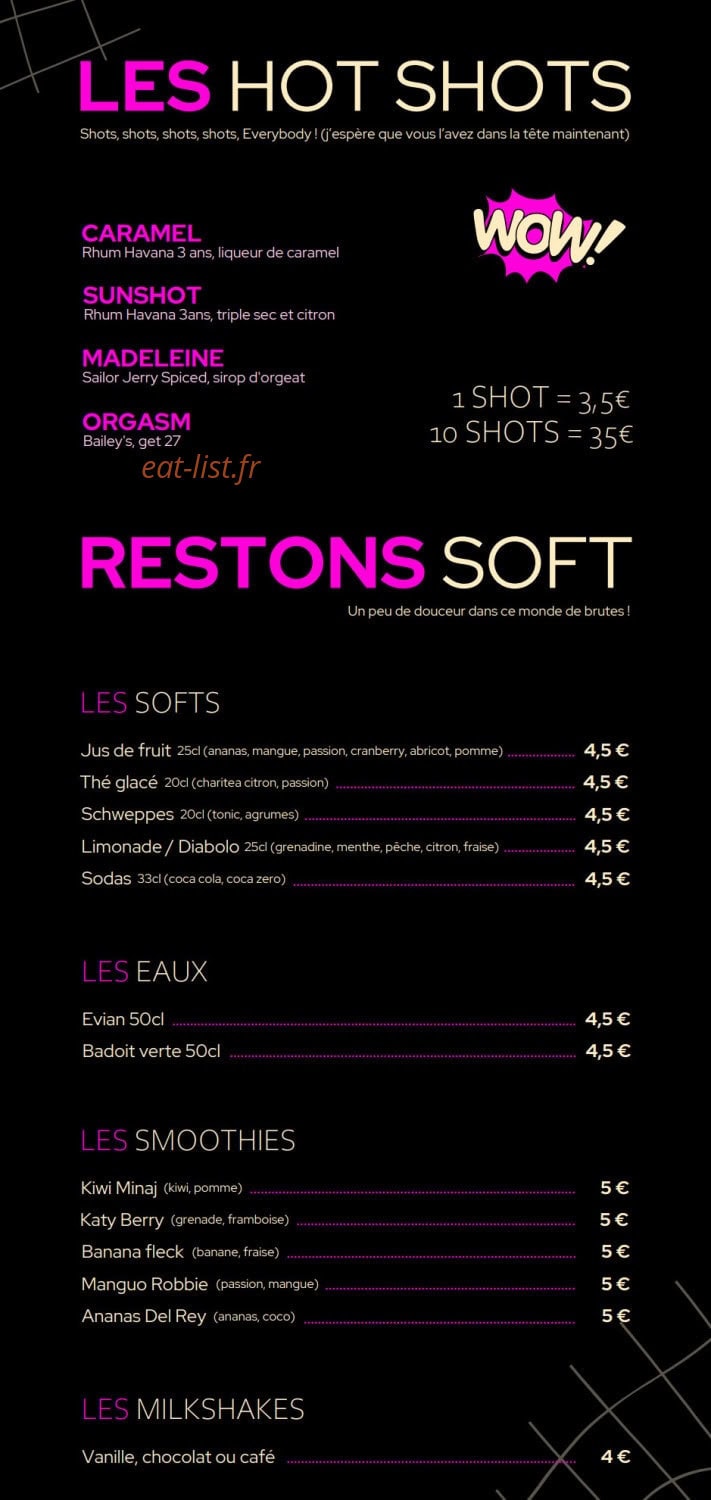Le Café Rose — carte page 7