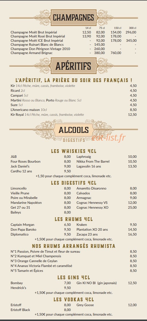 Le Cirkus — carte page 6