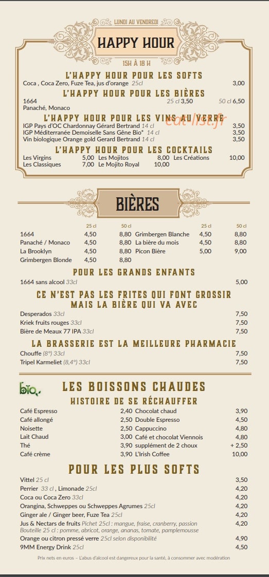 Le Cirkus — carte page 5