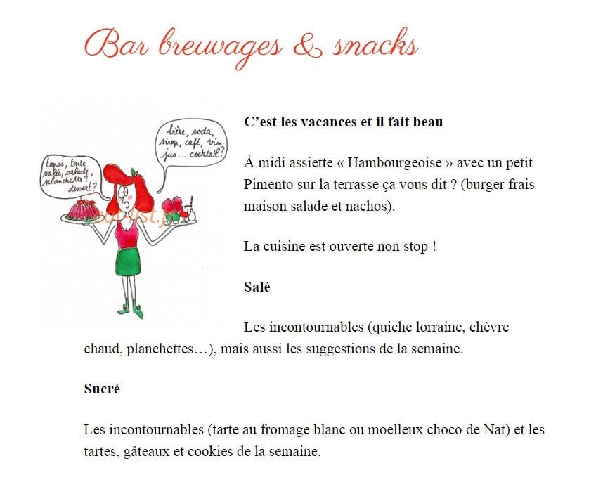 Les Savons d'Hélène — carte page 2