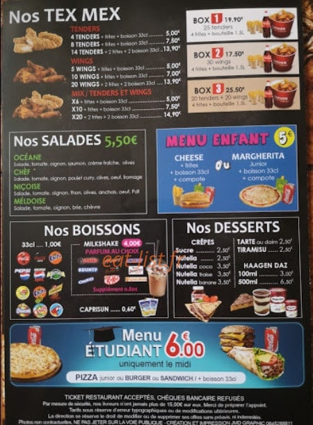 Pizza dunant — carte page 3