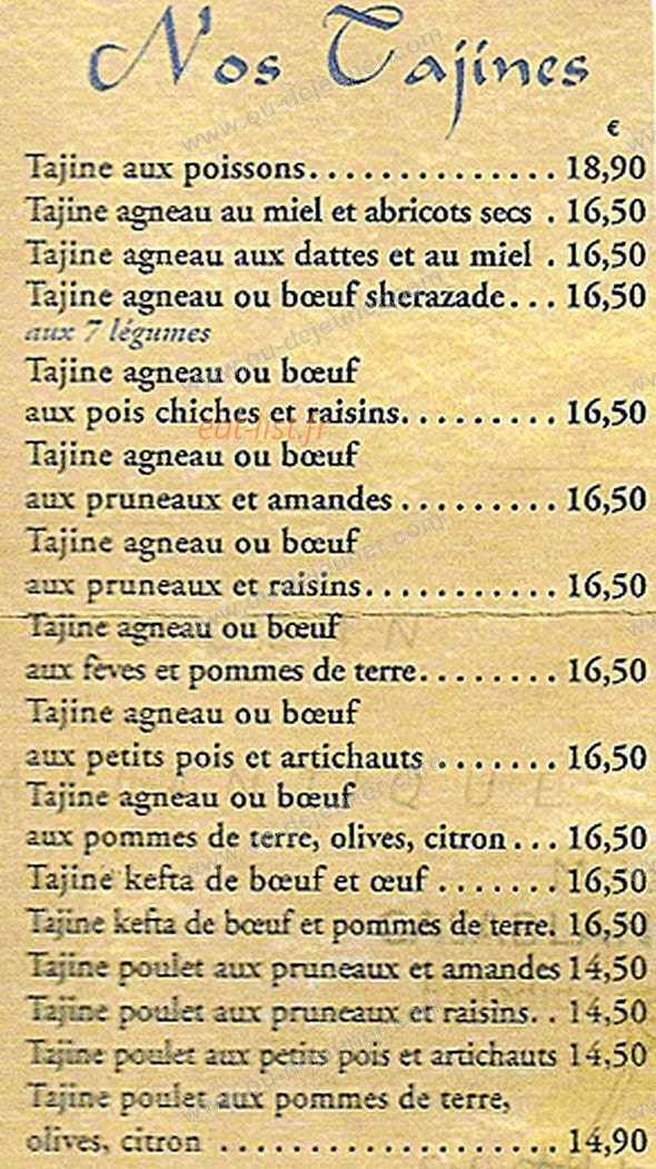 Shérazade — carte page 2
