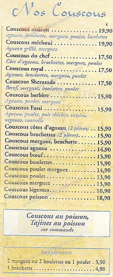 Shérazade — carte page 3