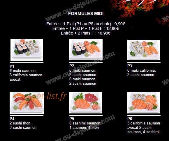 Sushi Kokiyo — carte page 8