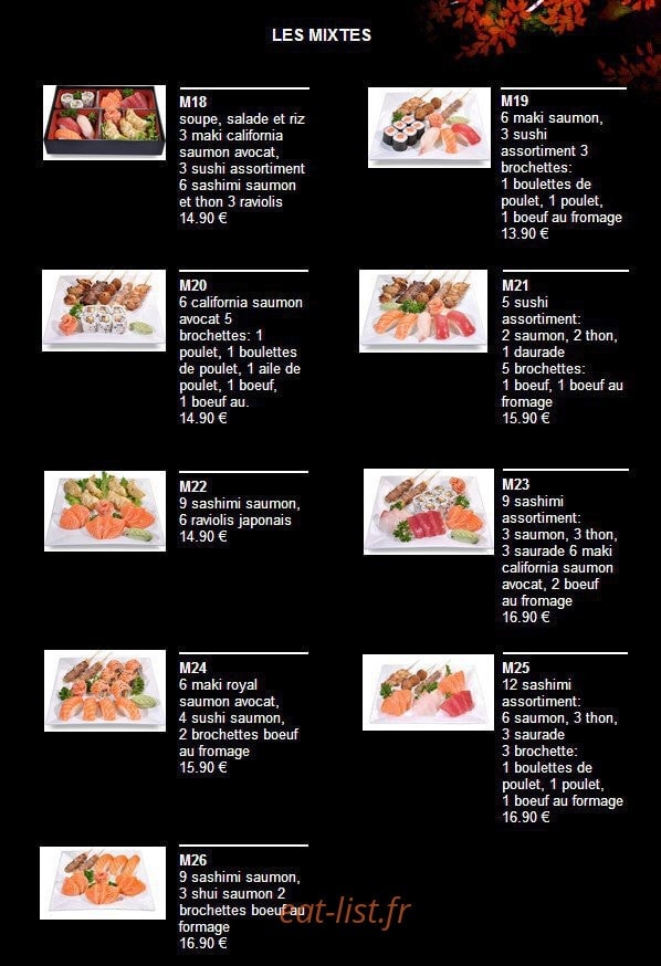 Sushi Kokiyo — carte page 3
