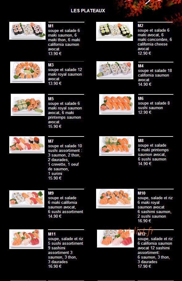 Sushi Kokiyo — carte page 4