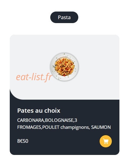 Tasty Food — carte page 9