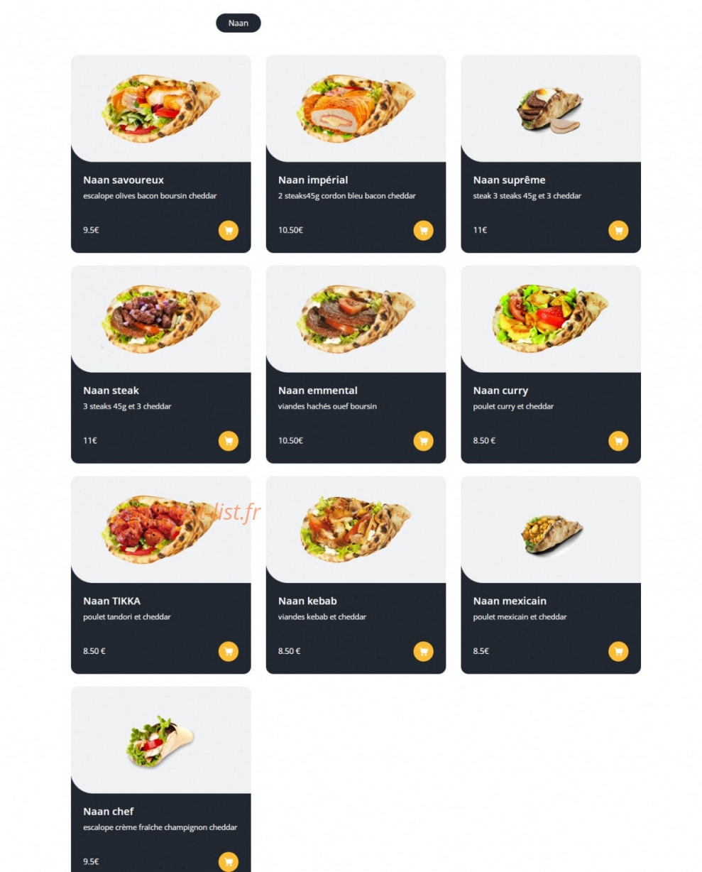 Tasty Food — carte page 4