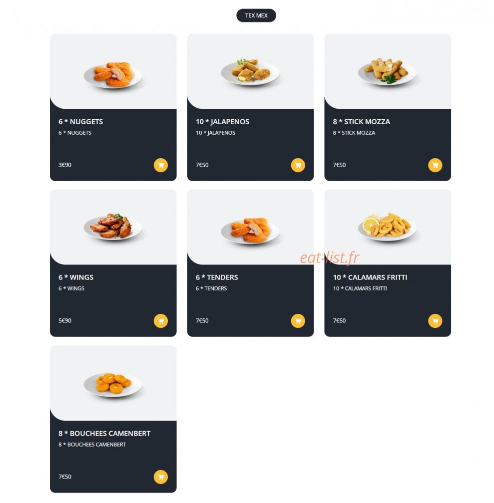 Tasty Food — carte page 11