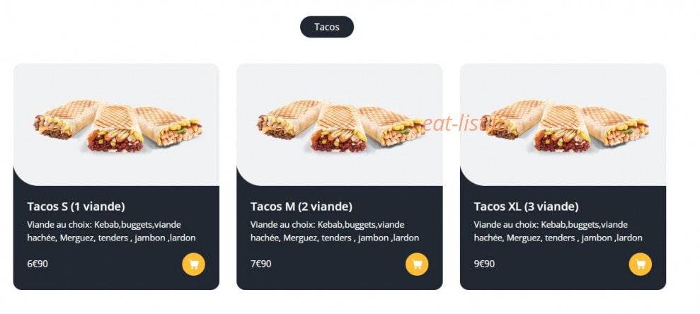 Tasty Food — carte page 6