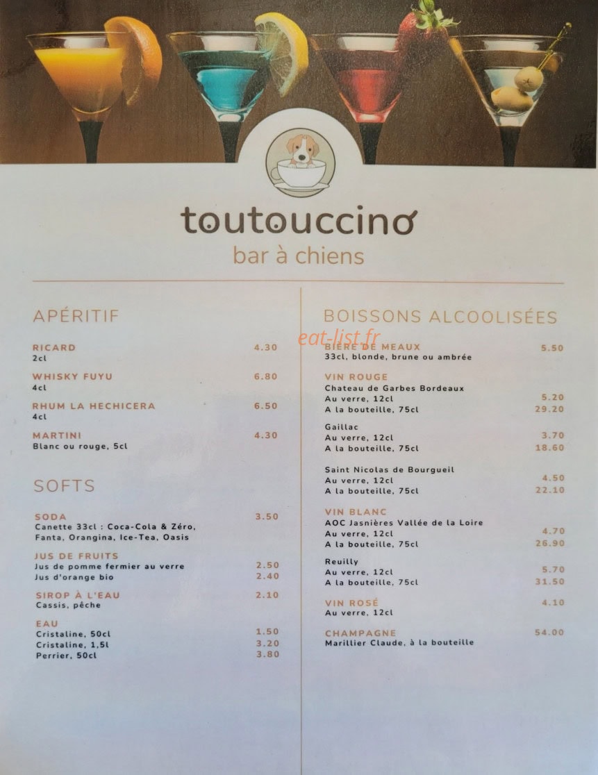 Toutouccino — carte page 4