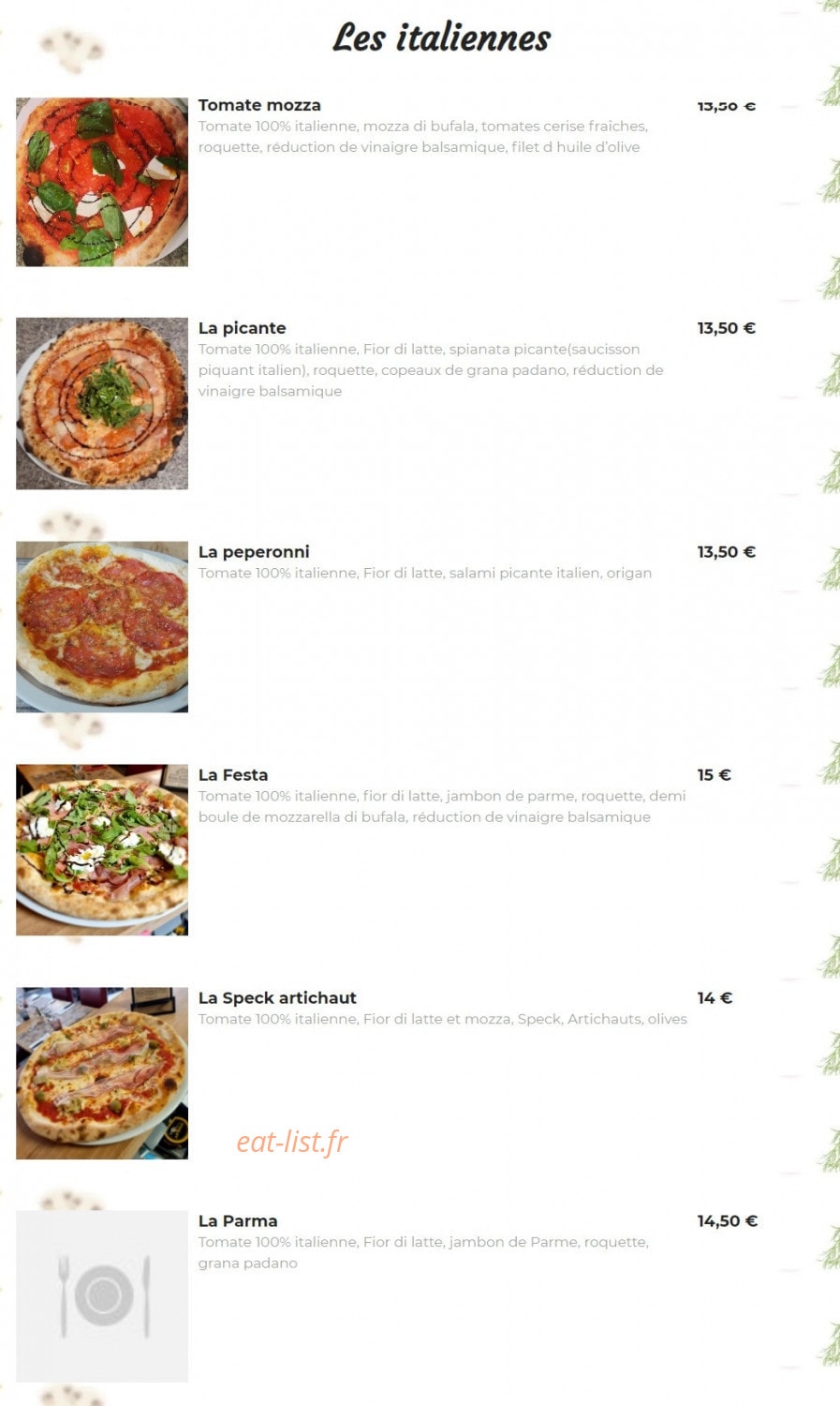 Festa Farina E Pizza — carte page 3
