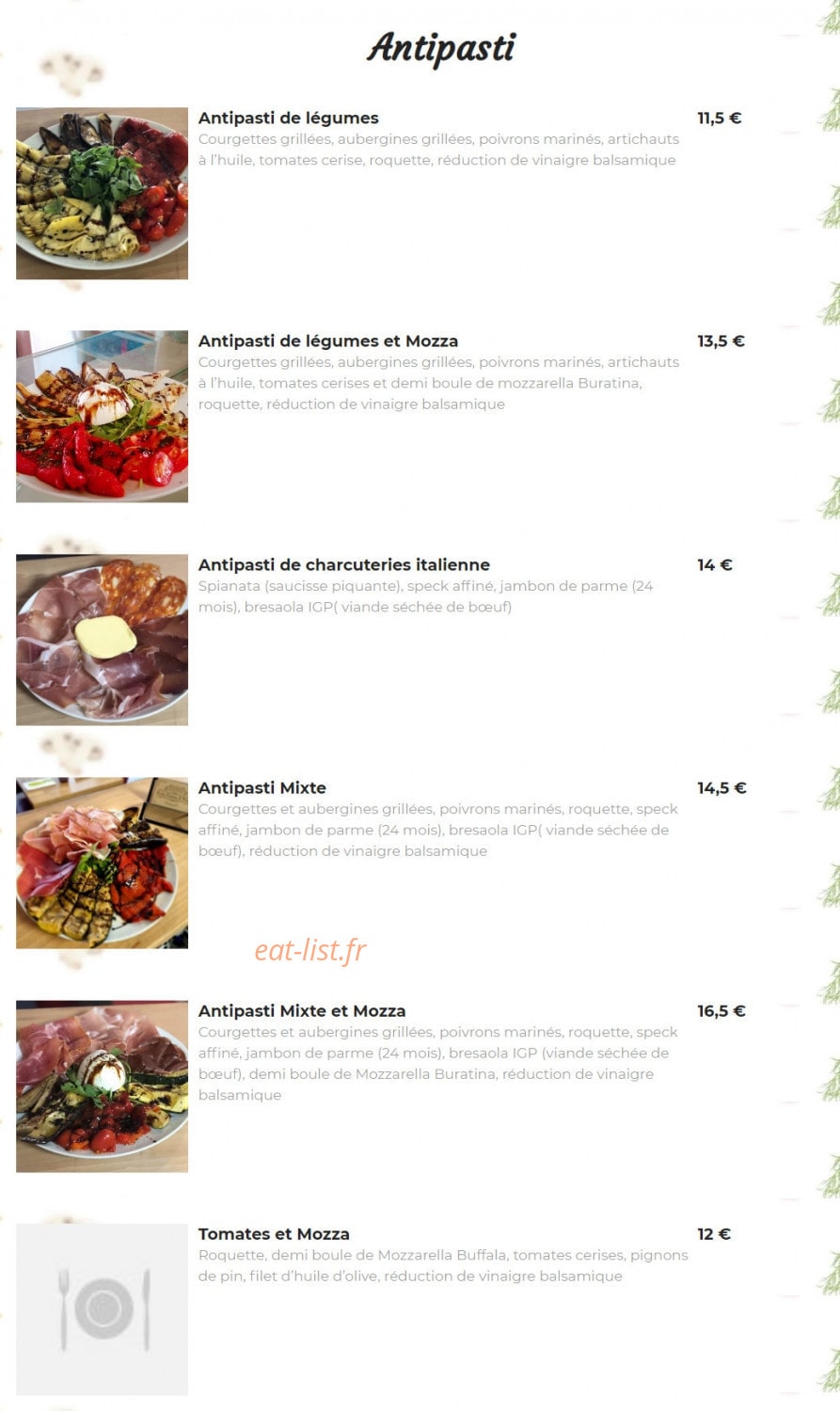 Festa Farina E Pizza — carte page 5