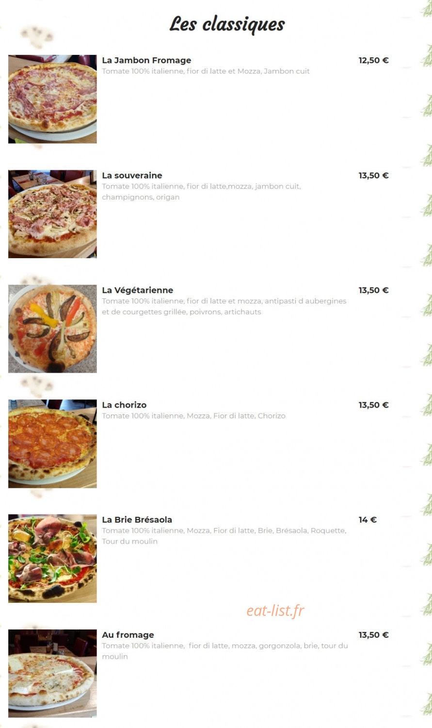 Festa Farina E Pizza — carte page 2