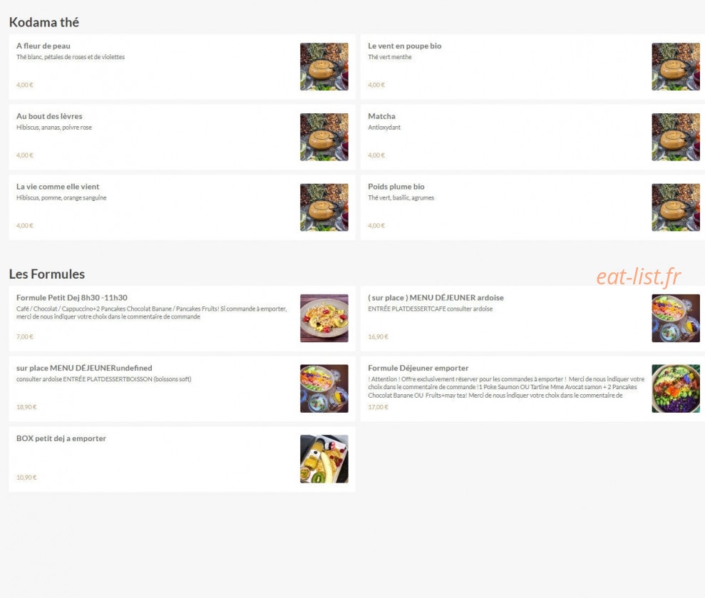 L’Happy Time Coffee — carte page 5