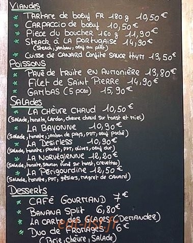 Le Saint Pierre — carte page 2