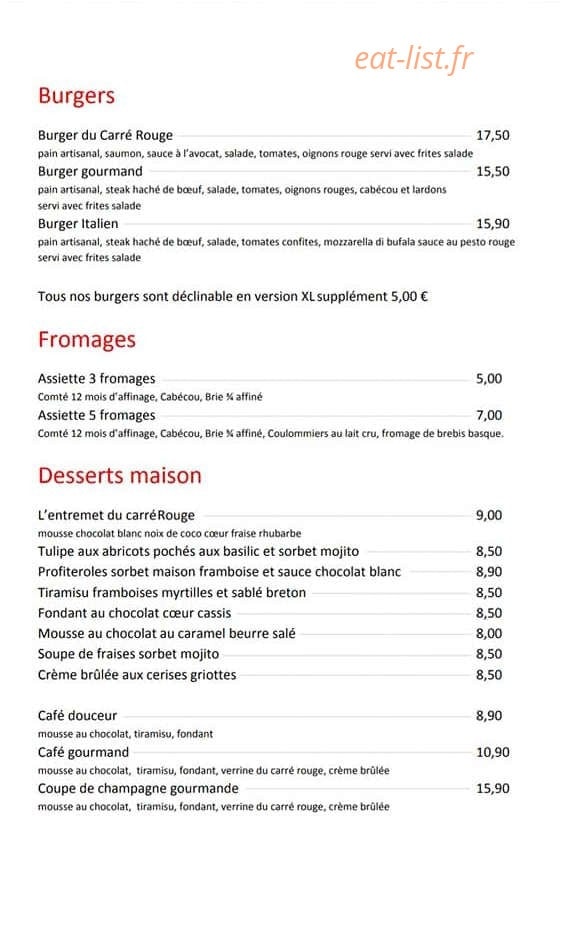 O'carre rouge — carte page 2