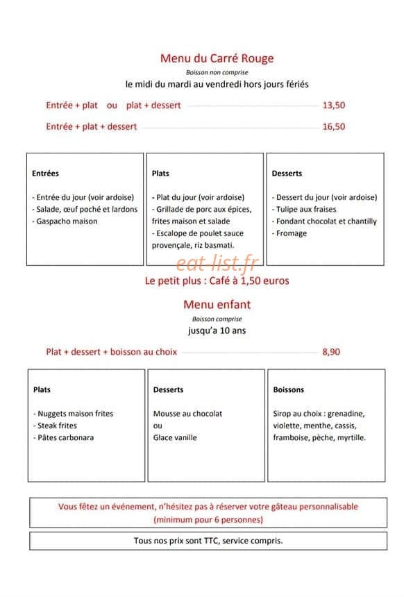 O'carre rouge — carte page 3