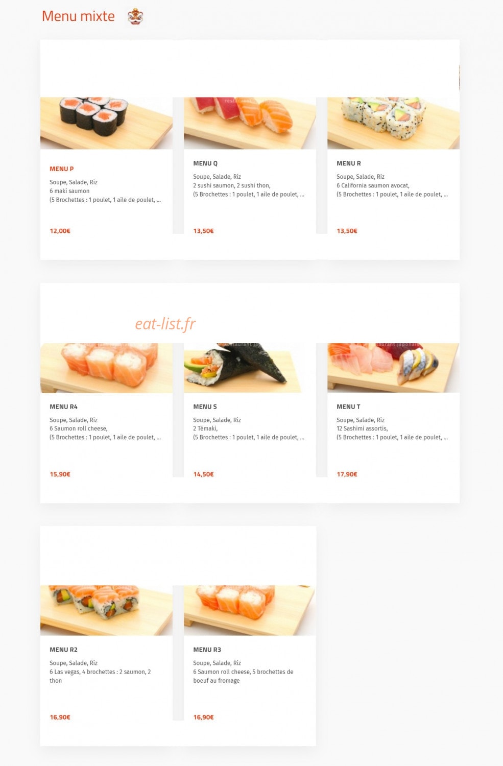 Okasushi — carte page 5