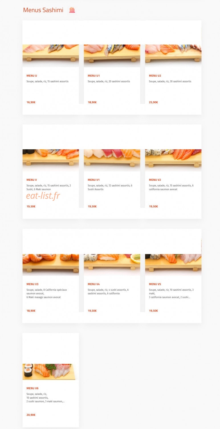 Okasushi — carte page 7